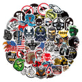 100Pcs Cool Warning Sign Welder Graffiti Sticker for Refrigerator Welding Construction League Funny Sticker