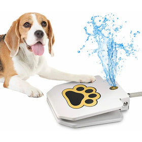 Outdoor Drinking Fountain Toy Dog Sprinkler Dog Water Paddle Paw Activated Drinking Pet Dispenser