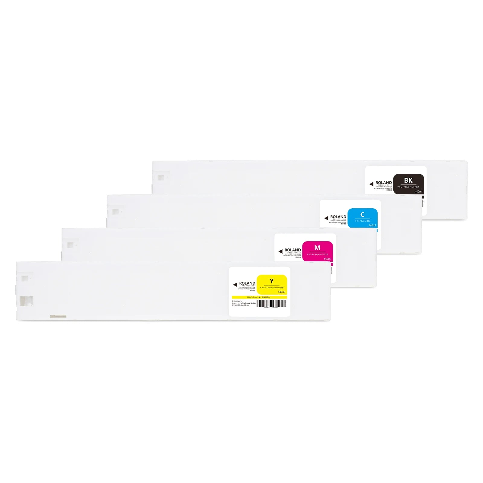 Full Compatible 440 Ml Ink Cartridges for Roland Esl3-4 Esl3 Eco Sol Max Printer Ink Cartridge