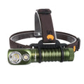 Waterproof 21700 Headlamp 2000lm Dual LED LH351D XPL USB-C Reverse Charge Headlight Work Light with Magnetic Tail