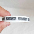 Zebra Pattern Prize Coating Scratching off  Prize Sticker Scratching Film Silver Code Sticker and DIY Scratching Card May Size