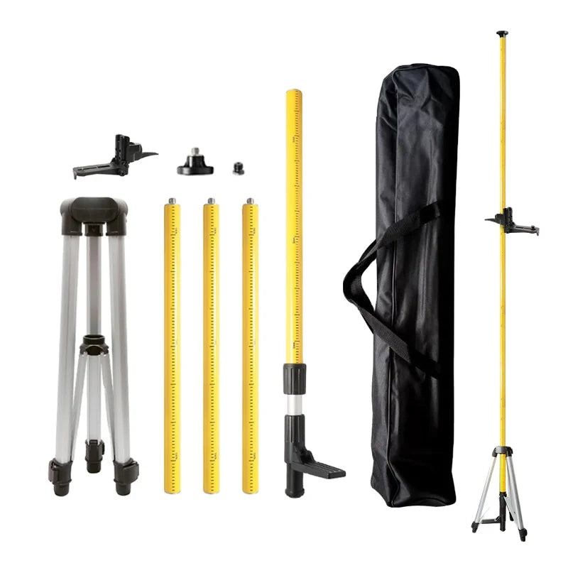 3m Laser Level Lift Support Tripod Rod Adjustable Height Thicken Aluminum Telescoping for Self-Leveling Laser  Pole Extend