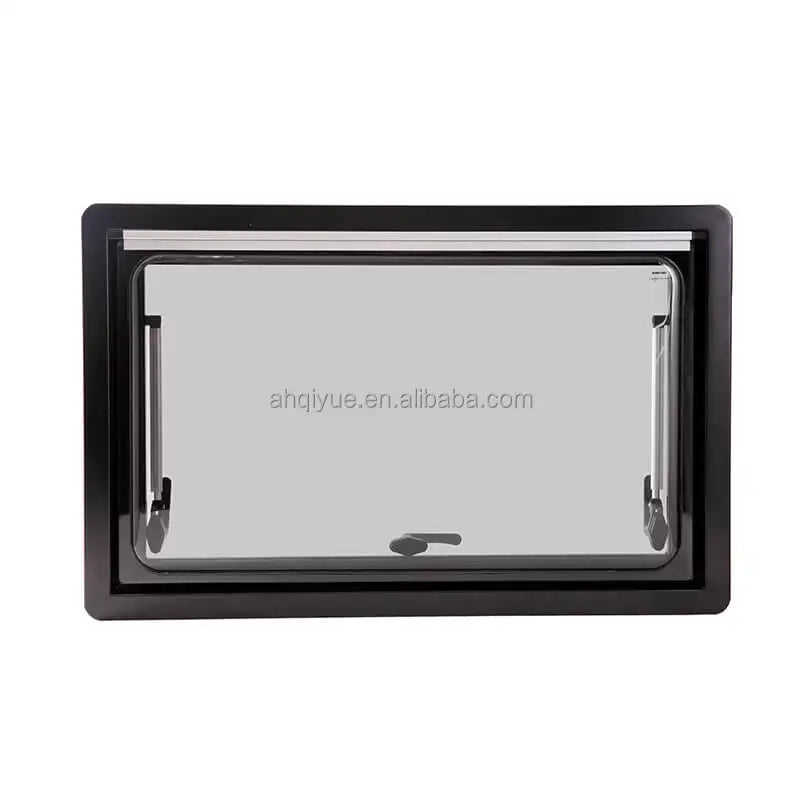 500x500mm RV Caravan Double Glazed Acrylic Push Out Window Side Window with Aluminum Outer Frame for Rv Body Parts