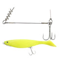 Spinpoler Corkscrew Stinger Shallow Rig System Rubber Fish Single Treble Hook Wire Trace for Lure Soft Baits Pike Perch Fishing