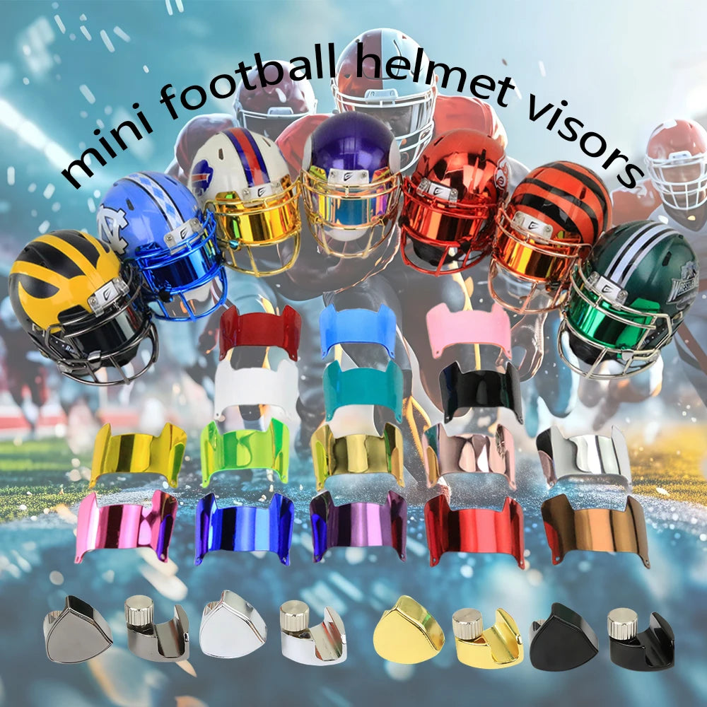Display Mini Visor Universal Mini Football Helmet Visor for Collectors or for Displaying Small Helmet Accessories