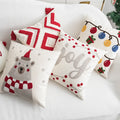 Christmas Ins Decoration Embroidery Pillow Cover Christmas Party Cushion Cover Living Room Sofa Bedhead Pillowcase Wholesale