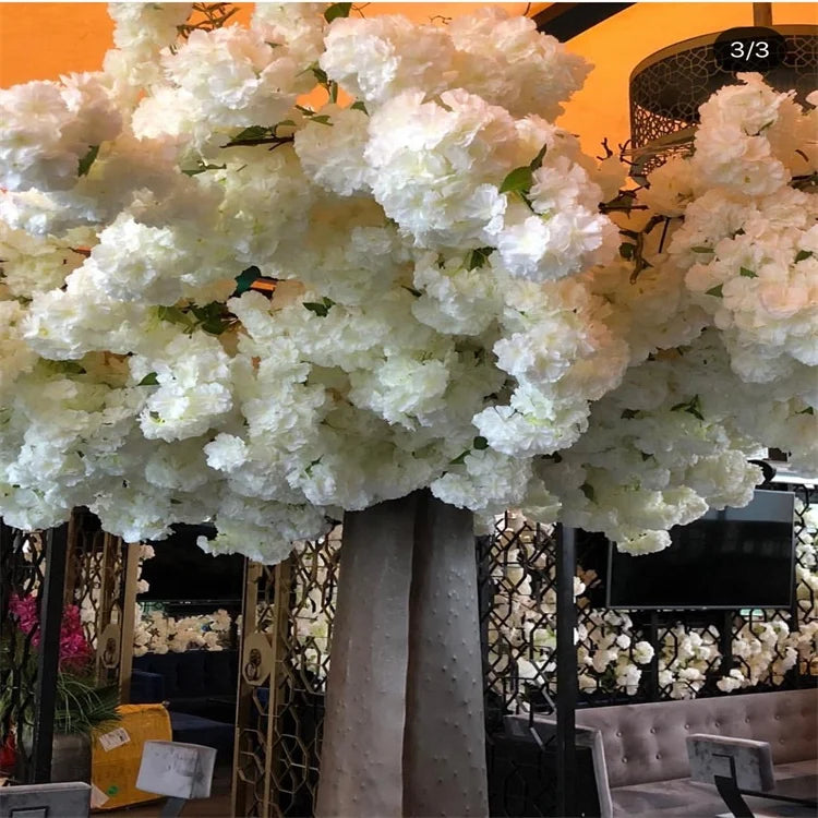 B-2205  Cherry Blossom Branches Artificial Cherry Blossom Flowers Artificial White Cherry Blossom for Wedding Decoration