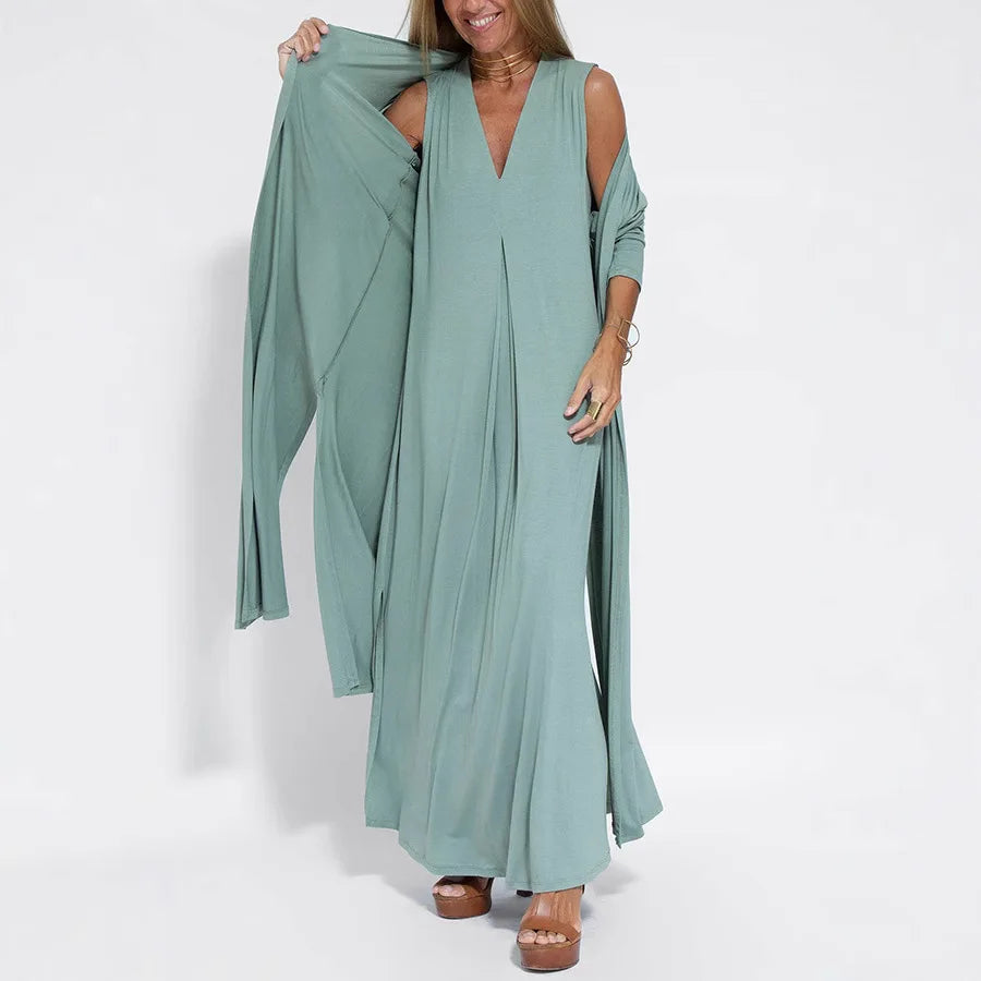 Women Oversized Tops Blouse Vintage Long Linen Shirts Casual Cowl Neck Long Sleeve Asymmetric Hem Party Blusas Shirt MaxiDresses