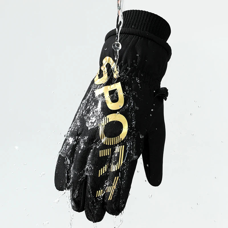 Customized Motorcycle Driving Waterproof Man Winter Sport Ski Outdoor Gloves