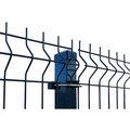 3d Curved Yellow Home Outdoor Decorative Garden Welded Wire Mesh Fence and Without Curved Fences for Sale