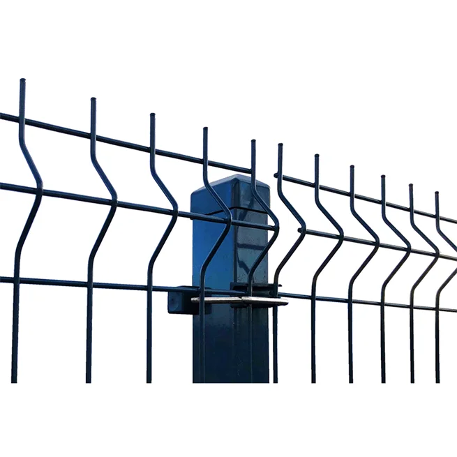 3d Curved Yellow Home Outdoor Decorative Garden Welded Wire Mesh Fence and Without Curved Fences for Sale