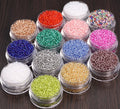 Cheap 11/0 12/0 Glass Seed Beads in Crystal  Lampwork & Seed Beads for Clothing