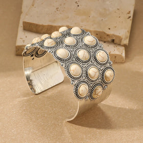 Retro Ethnic Style Bohemian Open Turquoise Bracelet for Gift