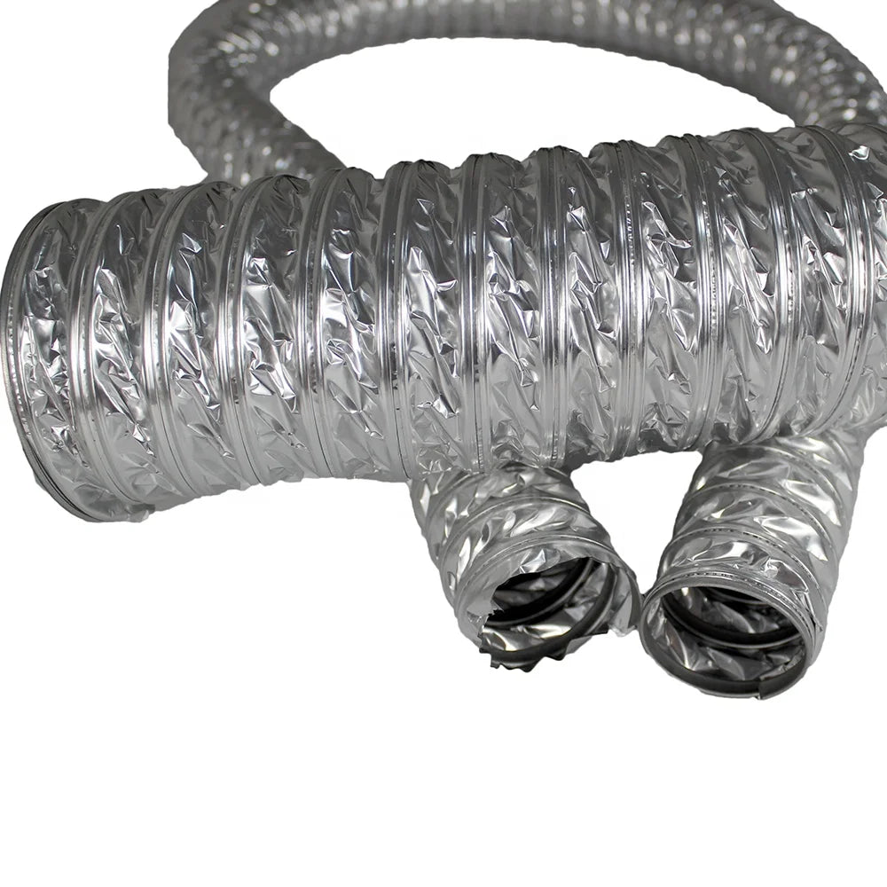 4 Inch*10m Aluminum Foil Flexible Air Duct Easy Install Industrial Chinese Design Style Hospital Air Conditioning LKESS LKE00413