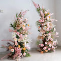 Hot Selling Fast Delivery Artificial Flower Wedding Horn Arch for Wedding Party Decoration