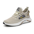 Men's Fashion Solid Colour Casual Shoes Mesh Breathable Men's Sports Shoes Outdoor Non-slip Comfortable Men's Running Shoes