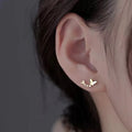 S925 Sterling Silver Butterfly Stud Earrings Female Simple Designer Earrings Fashion Jewelry Earrings Women