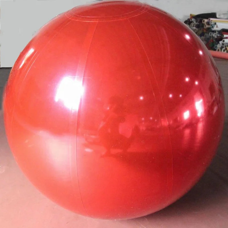 Red Golden Silvery Waterproof Inflatable Mirror Ball Balloons Electric Pump Screen Printing for Party Events Christmas