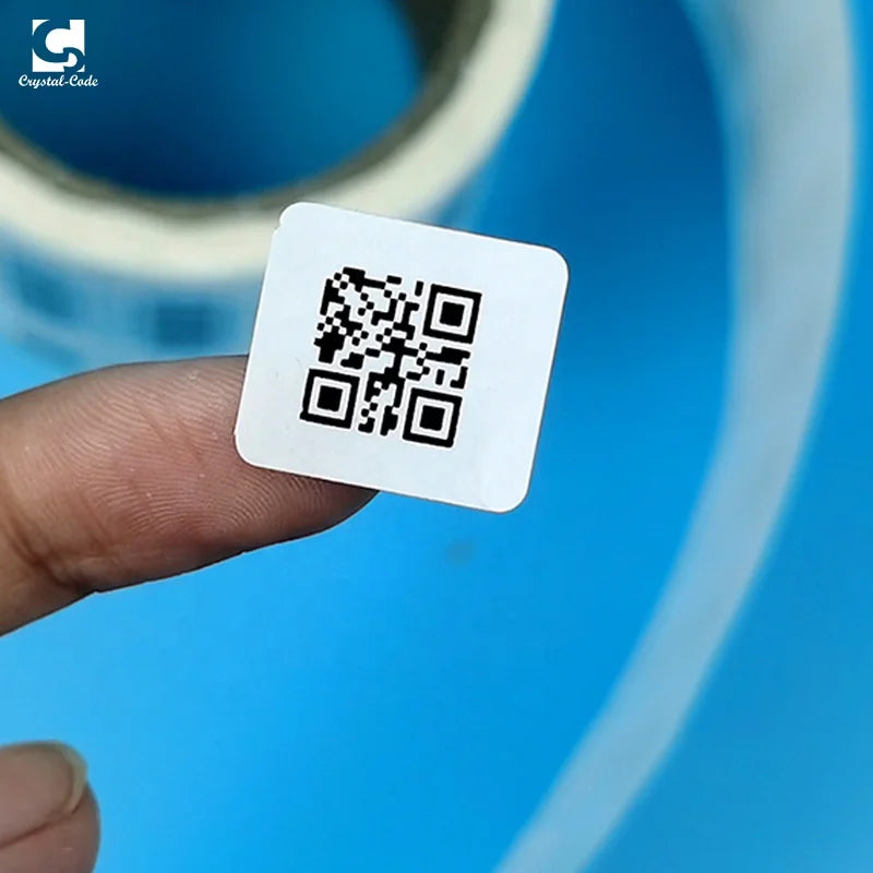 Custom Roll Sticker Medical Freezer Test Tube Cryogenic Label Blood Tube Sticker Low Temperature Barcode Vial Label for Hospital