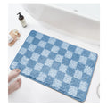 Checker Extra Soft Absorbent Premium Bath Rug Mat Non-Slip Quick Dry Bath Mat for Tub Shower Bathroom