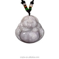 Certified Grade a Burma Jade Buddha Light Purple Jade Carving Pendant Pendant Jade Jewelry Handicraft Factory Wholesale