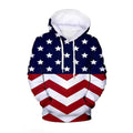 Fitspi Wholesale American Flag 3d Printing Hoodie Men Casual Sweatshirt Harajuku Streetwear Long Sleeve Pullover