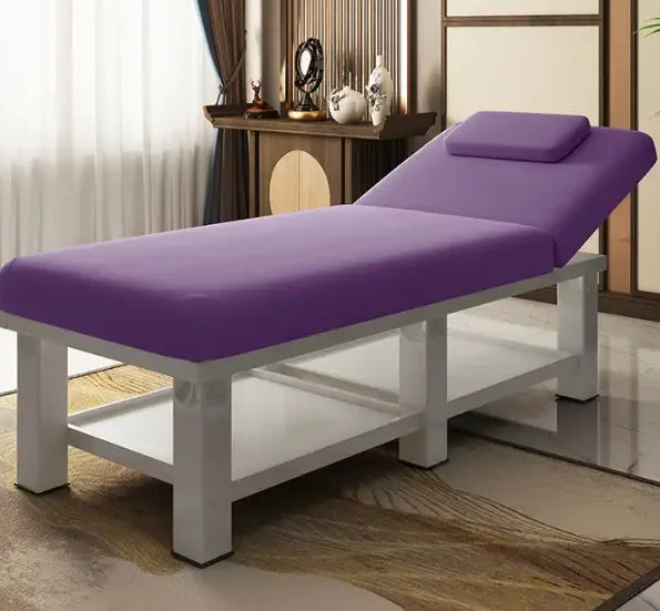 Factory Price Modern Genuine Leather Beauty Bed with Height Adjustable Massage Table for Beauty Salon and Bedroom Use