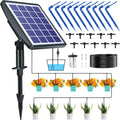 Nev Solar Auto Drip Irrigation Kit System Built-in 2000 MAh Battery & Weatherproof Solar Panel Solar Automatic Watering Garden