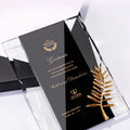 Creative High-End Custom Crystal Award Engraved Plaques Color-Printed Brand Certificates Authorization Plates Distribution Agent