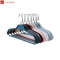 Lavinia Black Hangers Wide Shoulder Non Slip Adults Suits Plastic Suit Hanger