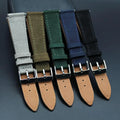 Charming Soft Suede Leather Watch Band 20mm Navy Olive Watch Straps Stainless Steel Buckle Watch Accessories