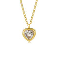Trendy Classic Heart-shaped Pendant PVD 18k Gold Stainless Steel Necklace Waterproof Necklace Chains
