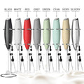 2024 Eco-Friendly Battery Operated Auto Hand Coffee Frother Blender Electric Milk Frother Egg Beater Tools for Making Tea Coffee