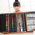 Wholesale Luxury Eco-Friendly Wooden Case Mini 174 Colors Pencil Set for Kids 12+ Drawing and Coloring