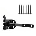 Heavy-Duty Steel Gate Latch Set Self-Locking Feature Galvanized/Powder Coated Designed for Heat Treated Pressure Wood Gates
