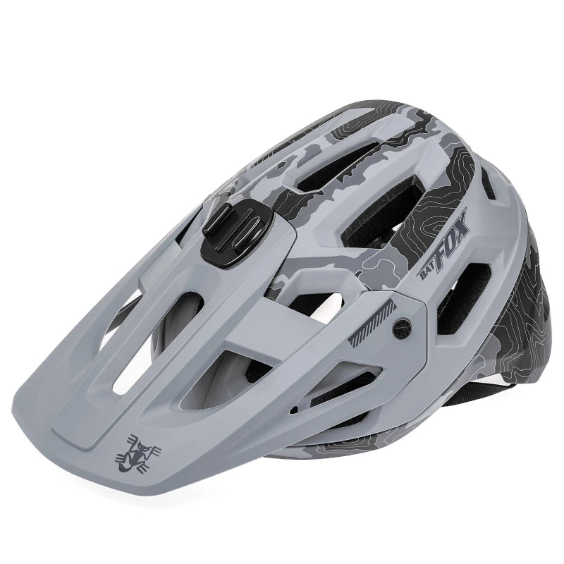 CPSC/EN1078/CE/UKCA BATFOX Lightweight Adjustable CE Certified Dual Sport MTB Road Bicycle Helmet Visor Unisex Safety Riding