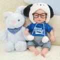 Super Cute Full Body Silicone Reborn Baby Chubby Cheeks  1:1 Lifelike Silicone Baby Dolls Visible Veins for Kids or Teaching