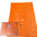 Airplane Blanket with Hand Luggage Belt and Backpack Clip Custom Fleece Travel Blanket with Pillow Foldable Travel Blanket