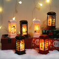 4.7" Metallic Color Indoor Glowing Metal Christmas Night Light Ornaments Snow Globe Party Lantern