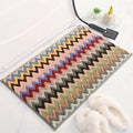 Modern Microfiber Bath Mat Wavy Color Non-Slip Lifting Style New Arrival Custom Shape Bathroom Rug for Home Hotel for Toilet Use