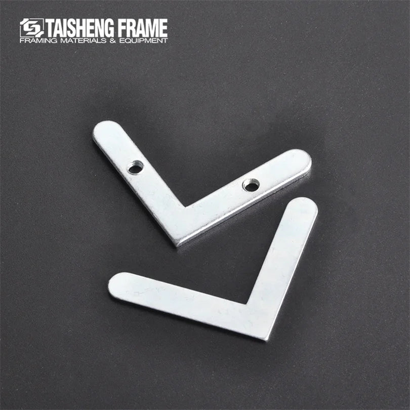 TS K139B Iron Picture Frame Corner Fasteners 40x40mm Small Size Corner Plate for Photo Frame Accessories MegaBDM