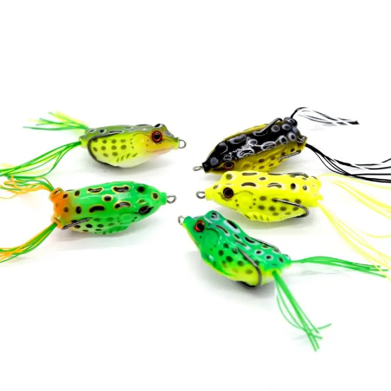 Top Right SF001 Frog Lure Snakehead Bass Lures Soft Plastic Frog Lures Topwater