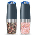 Battery Powered Salt Pepper Mills with Adjustable Roughness and LED Light Gravity Electric Salt and Pepper Grinder