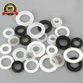 100% Virgin High Temperature Resistant Tefiion(PTFE) Flat PTFE Washer Sheet Rod Plate Custom O Ring Seal PTFE Gasket