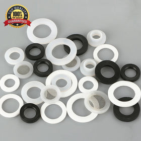 100% Virgin High Temperature Resistant Tefiion(PTFE) Flat PTFE Washer Sheet Rod Plate Custom O Ring Seal PTFE Gasket