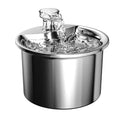 2L Intelligent Induction Automatic Pet Cat Dog Water Dispenser  USB Charge Ultra-Quiet Pump Stainless Steel Pet Water Fountain