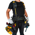 MELOTOUGH Carpenter Pro Framer Tool Belt With Suspenders Heavy Duty 1680D 26-Pocket Men Electrician Tool Belt Suspenders