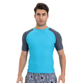 Men's Short Sleeve Surf Rash Guard - Diving Suit Anti-UV Swimming Surfing Snorkeling Beach Swimsuit Male Quick-dry Rashguard
