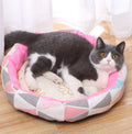 High Quality Luxury Memory Foam Dog Bed Small Animal Winter Pet Bed Removable Velvet Faux Fur Canvas Cover Solid Print Pattern