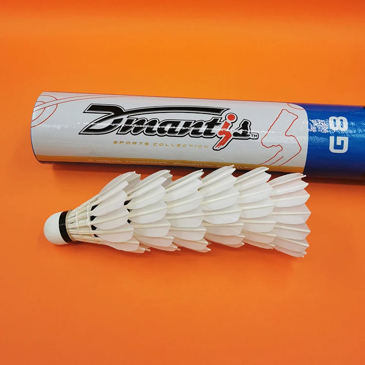 Hot Selling White Durable Duck and Goose Feather Shuttlecock Badminton Cheap Price Most Durable Shuttles Feather Badminton